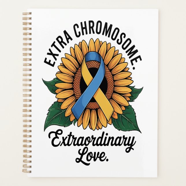 Down Syndrome Awareness Sunflower Planner (Front)