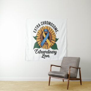 Down Syndrome Awareness Sunflower Tapestry