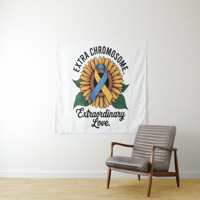 Down Syndrome Awareness Sunflower Tapestry (In Situ)