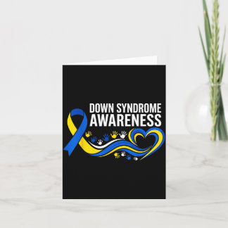 Down Syndrome Awareness Suower Ribbon Inclusion Card