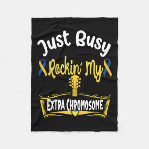 Down Syndrome Awareness Toddler Kids Extra Chromos Fleece Blanket