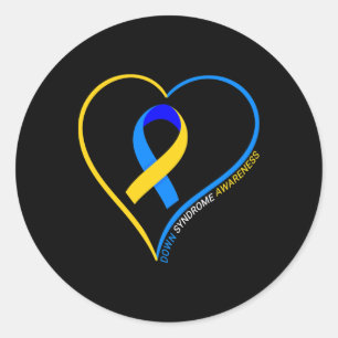 Down Syndrome Awareness - World Down Syndrome Day  Classic Round Sticker