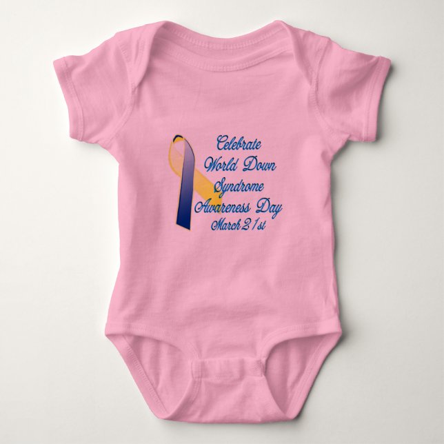 Down Syndrome Day Baby Bodysuit (Front)