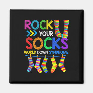 Down Syndrome Day Rock Your Socks Awareness 1 Magnet