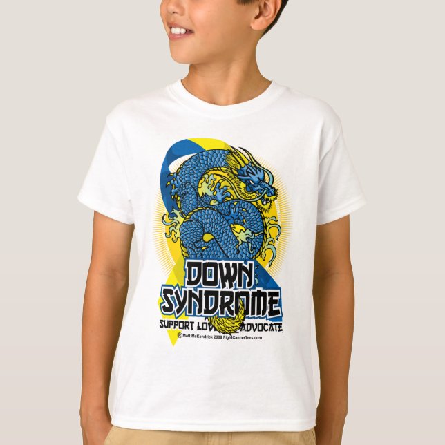 Down Syndrome Dragon T-Shirt (Front)