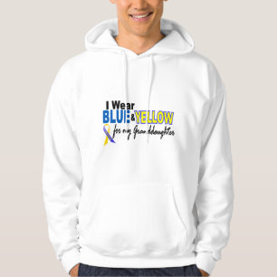 Down Syndrome I Wear Blue & Yellow Granddaughter 2 Hoodie