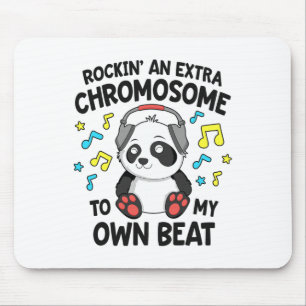 Down Syndrome Kids T21 Rockin' An Extra Chromosome Mouse Pad