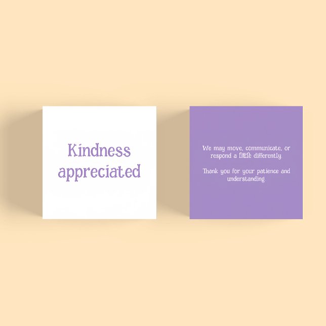 Down Syndrome Kindness Courtesy Public Notice Card (Creator Uploaded)