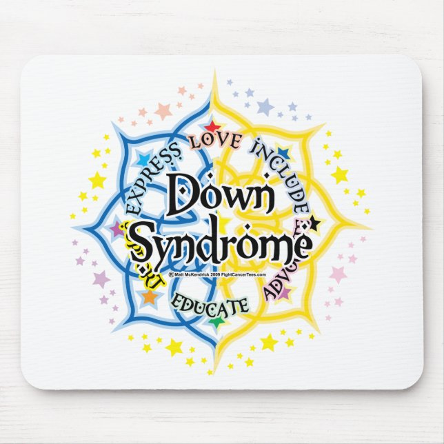 Down Syndrome Lotus Mouse Pad (Front)