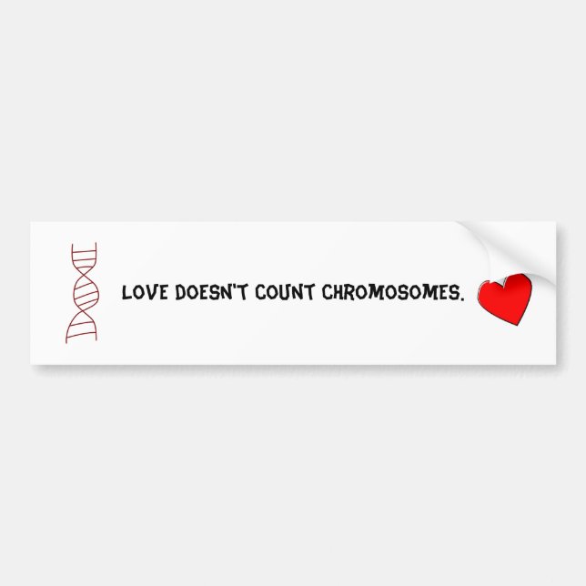 Down Syndrome Love Bumper Sticker (Front)