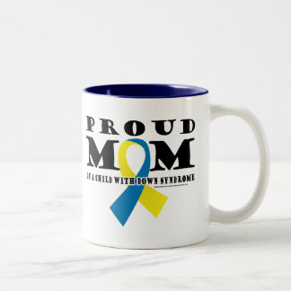 Down Syndrome Proud Mum Two-Tone Coffee Mug