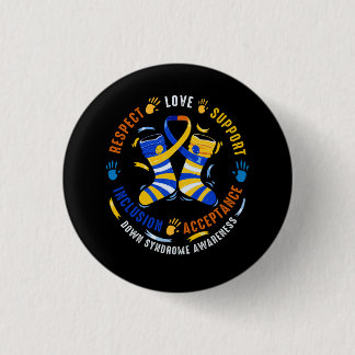 Down Syndrome Respect Support Down Syndrome Awaren 3 Cm Round Badge