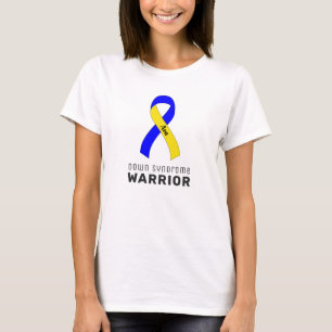 Down Syndrome Ribbon White T-Shirt
