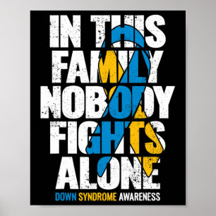 Down Syndrome Women T21 Family Down Syndrome Aware Poster