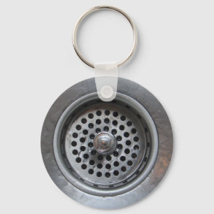 Down the Drain Key Ring