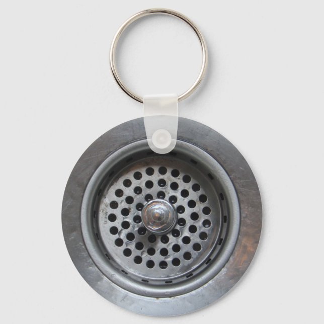 Down the Drain Key Ring (Front)