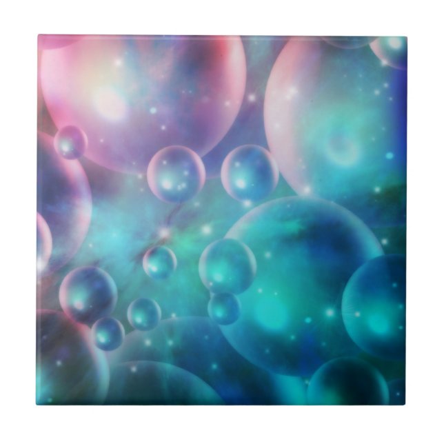 Down the Empyrean Stream Decorative Tile (Front)