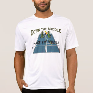 down the middle make em wiggle Pickleball T-Shirt