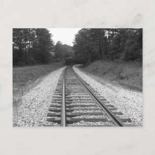 "Down the Tracks" Postcard