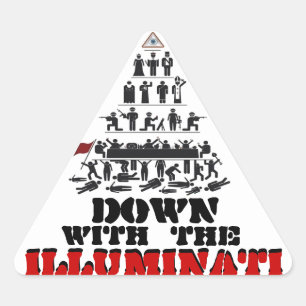 Down with the Illuminati Stickers