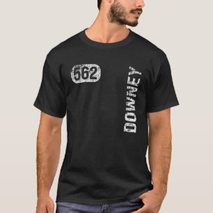 Downey California 562 Area Code Vintage Retro T-Shirt