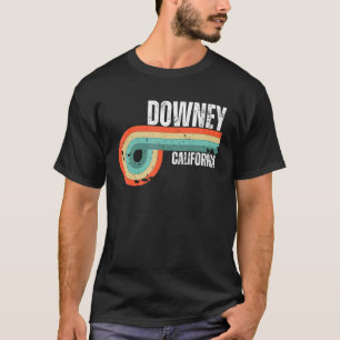 Downey City California State Vintage Retro Souveni T-Shirt