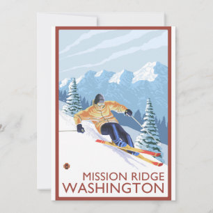 Downhhill Snow Skier - Mission Ridge, Washington
