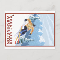 Downhhill Snow Skier - Mount Baker, Washington