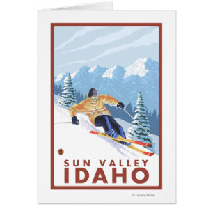 Downhhill Snow Skier - Sun Valley, Idaho