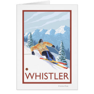 Downhhill Snow Skier - Whistler, BC Canada