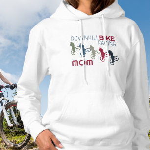 Downhill Bike Racing Mum Hoodie