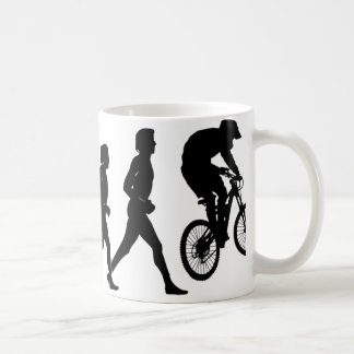 Downhill evolution coffee mug