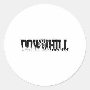Downhill Mountain Bike Biking Mtb Biker Gift Classic Round Sticker