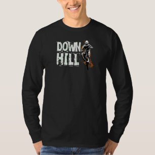 Downhill Mountain Bike Mtb Biking Cycling Mud Spla T-Shirt