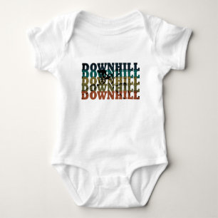 Downhill mountain biking baby bodysuit
