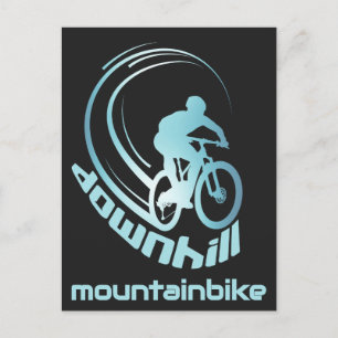 Downhill Mountainbike MTB Mountain bike Postcard