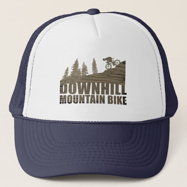 downhill off road mountain biking trucker hat (Front)