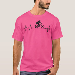 Downhill Pulse Biker Heartbeat Mountain Biking MTB T-Shirt