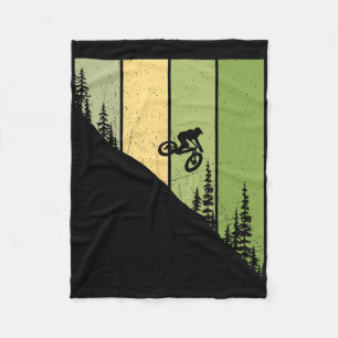 Downhill Rider Mtb - Mountain Biking Bike Biker Ri Fleece Blanket