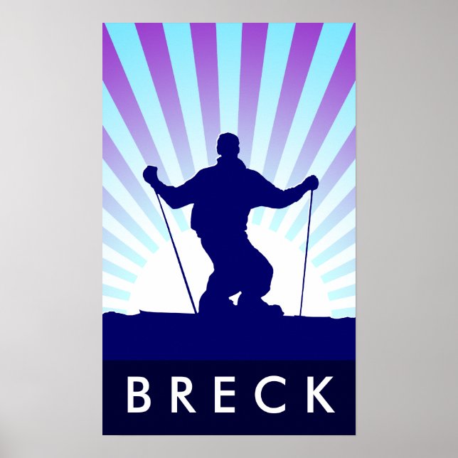 downhill ski breckenridge poster (Front)