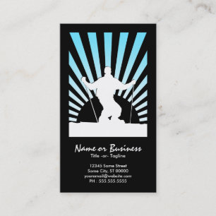 downhill ski business card
