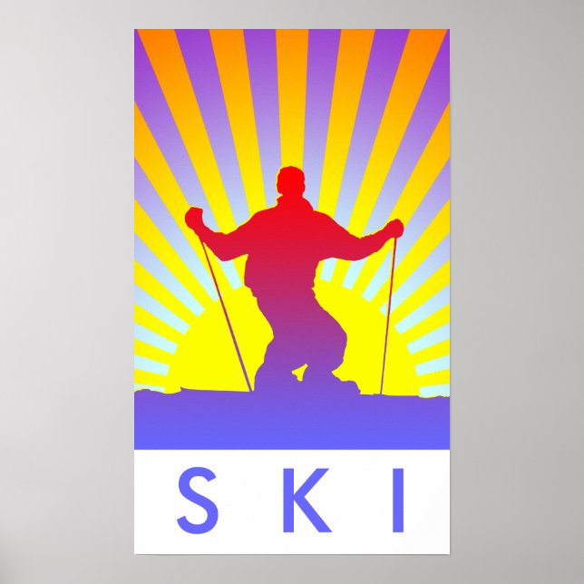 downhill ski poster (Front)
