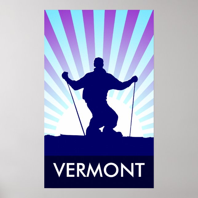 downhill ski vermont poster (Front)