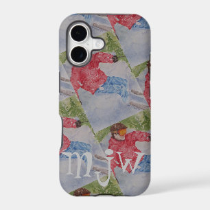 DOWNHILL SKIER MONOGRAM