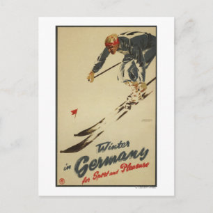 Downhill Skier - Sport and Pleasure Promo Postcard