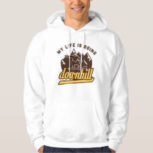 Downhill Snowboarding Hoodie