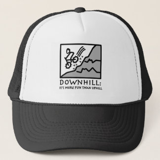Downhill Thrill Mountain Biking Trucker Hat