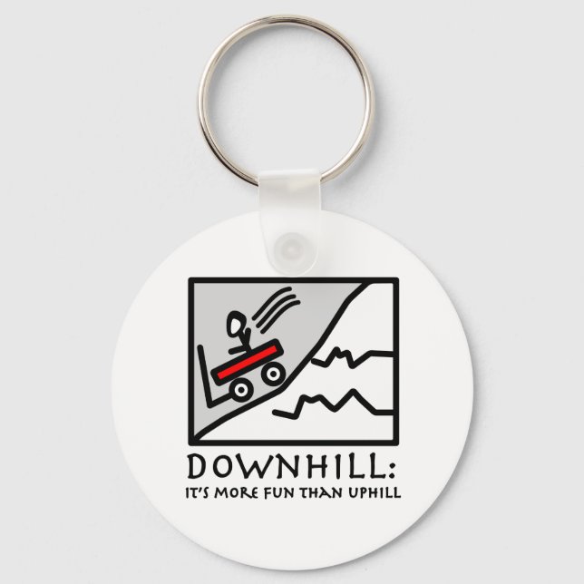 Downhill Thrill Wagon Key Ring (Front)