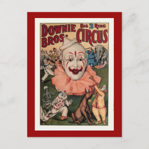 Downie Bros. Vintage Circus Postcard