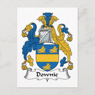 Downie Family Crest Postcard